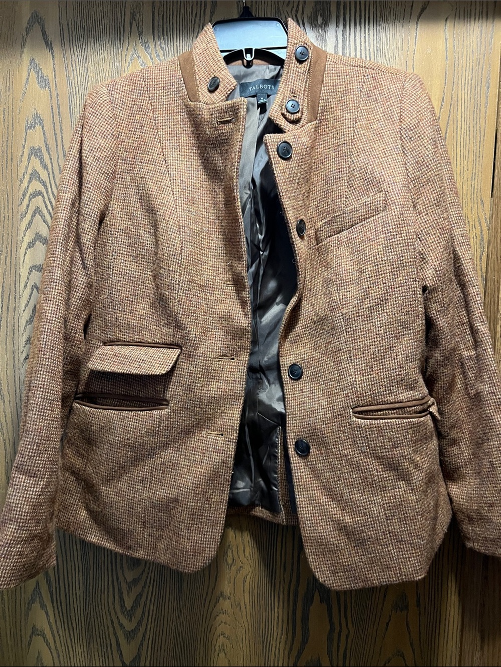 Talbots Brown Textured Blazer